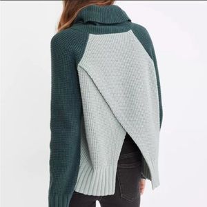 Madewell Colorblock Eastbrook Turtleneck Sweater